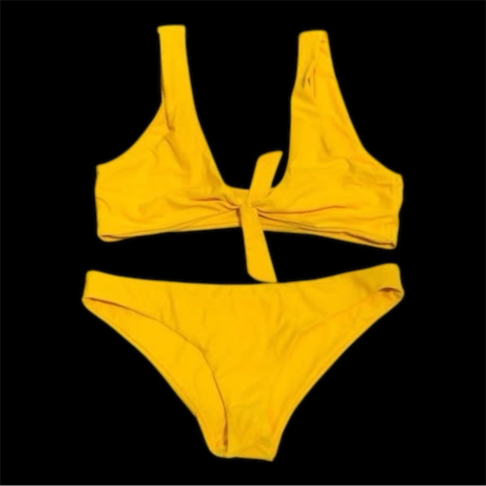 Women's Size Medium Mustard Yellow Bikini Unbranded NWOT